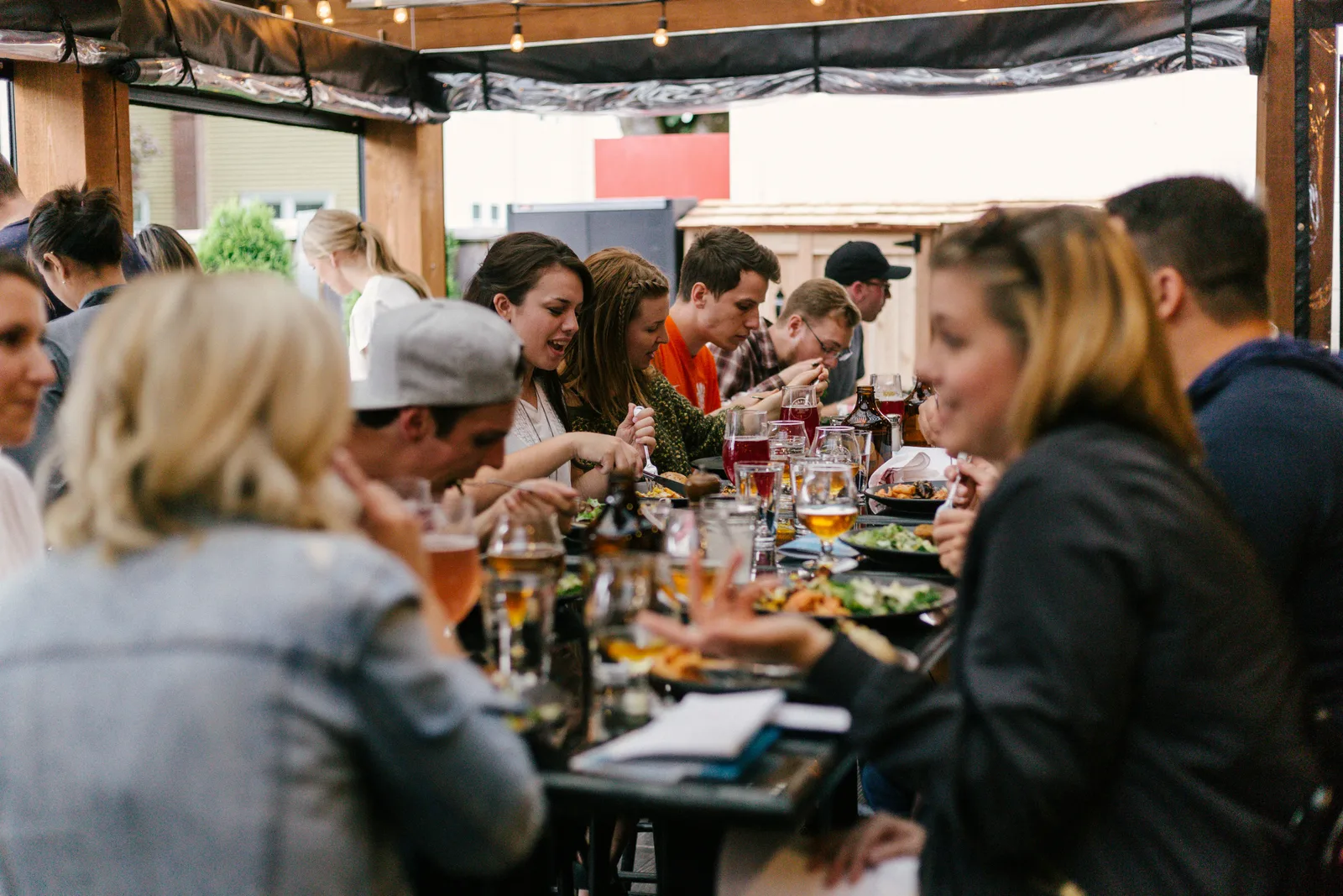 A cozy storefront dining restaurant features a welcoming street-level setup, serving fresh and tasty meals in a warm space. It offers a friendly local spot for quick lunches or relaxed dinners.